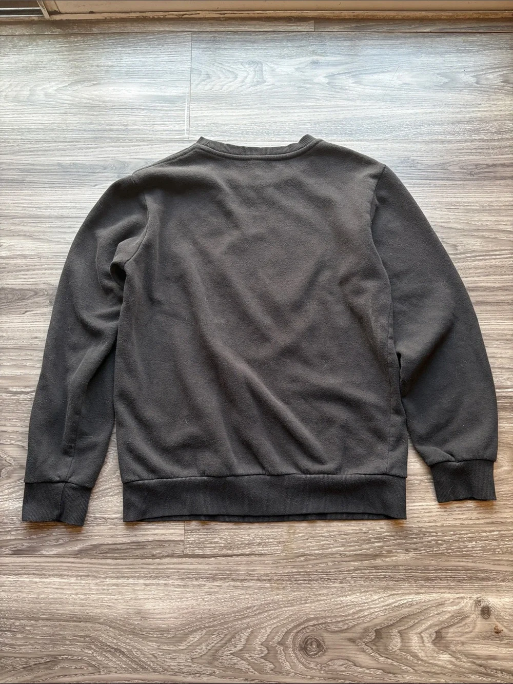 Holiday Time Black Crewneck 'Gangsta Wrapper' Santa Pullover
